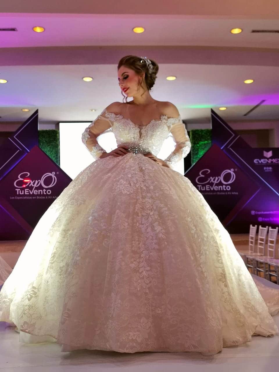 Vestido de novia corte princesa