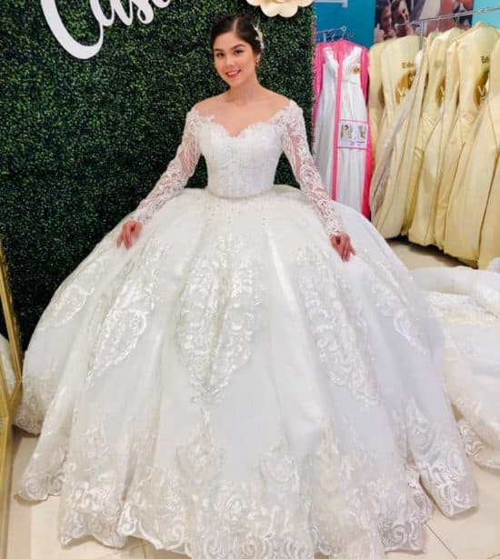 Vestido de novia corte princesa