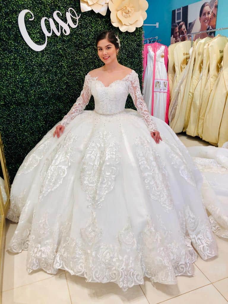 Vestido de novia corte princesa