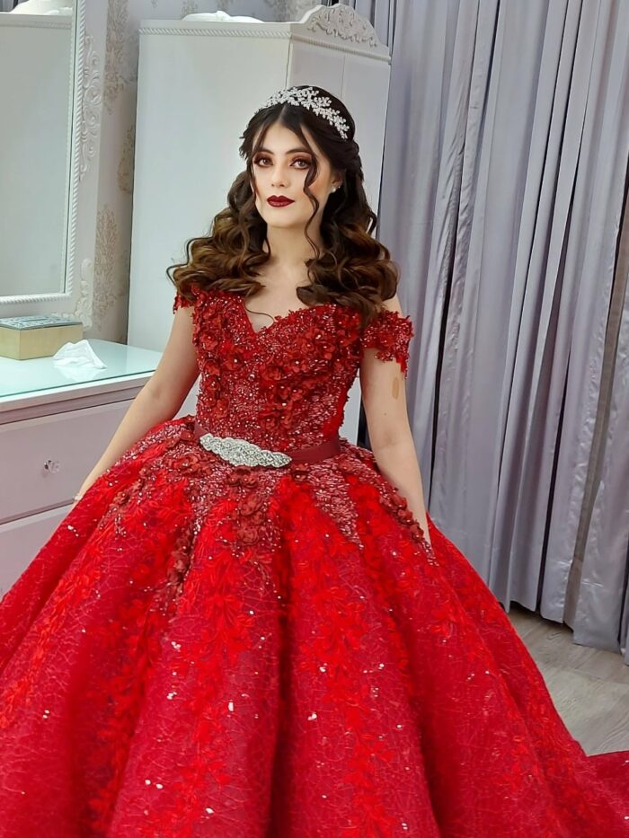 vestido de quinceañera para muñeca