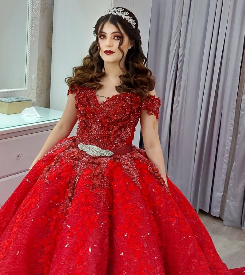 vestido de quinceañera para muñeca