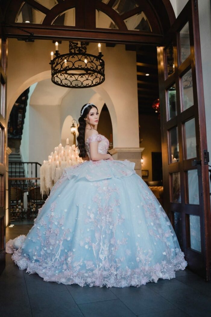 vestido quinceañera azul rey queretaro