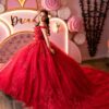 Enamórate de nuestros vestidos de 15 años rojos modernos