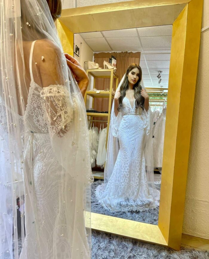 Vestido de novia bohemio boho