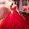 Enamórate de nuestros vestidos de 15 años rojos modernos - Image 3