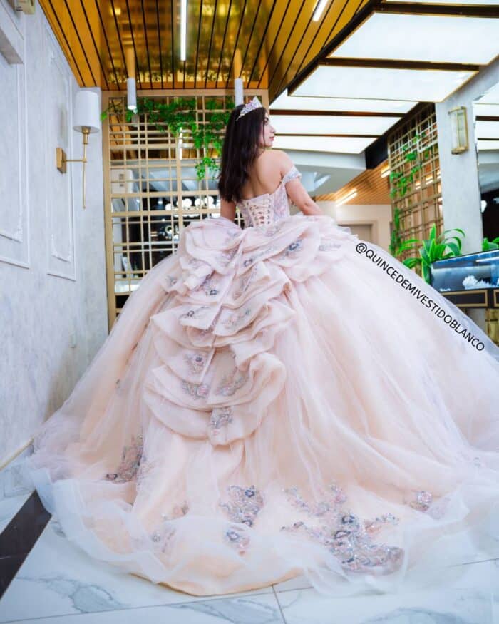 Vestidos de 15 años color rosa claro - Image 2